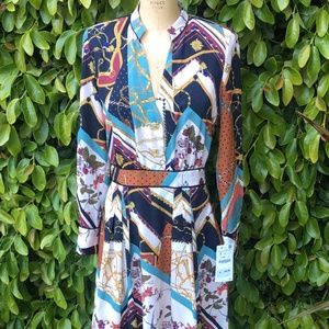 Zara Chain  Patchwork  Print Dress Size S